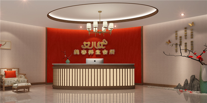 东莞养生会所装修设计 新中式风格